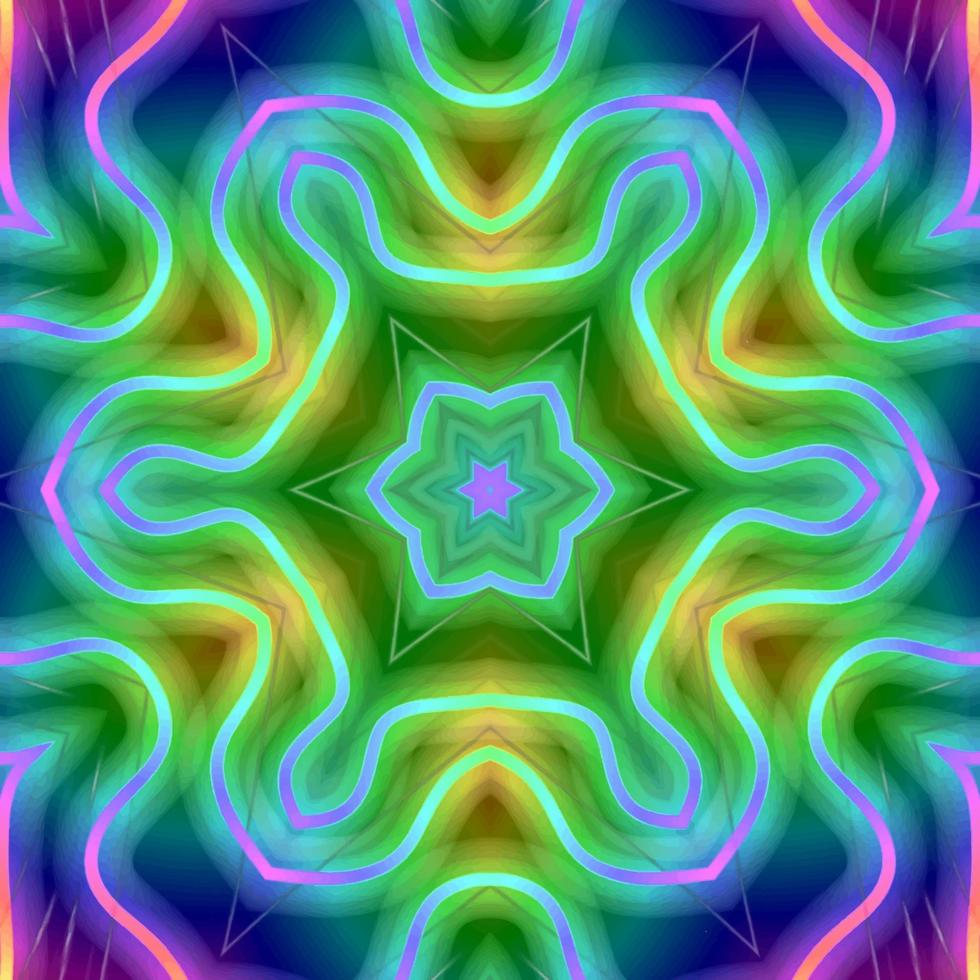 Abstract kaleidoscope background. Beautiful kaleidoscope seamless pattern. Multicolor mosaic texture. Seamless kaleidoscope texture. Unique kaleidoscope design vector