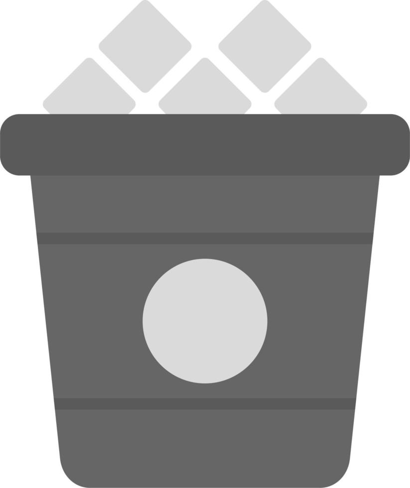 Ice Bucket Vector Icon