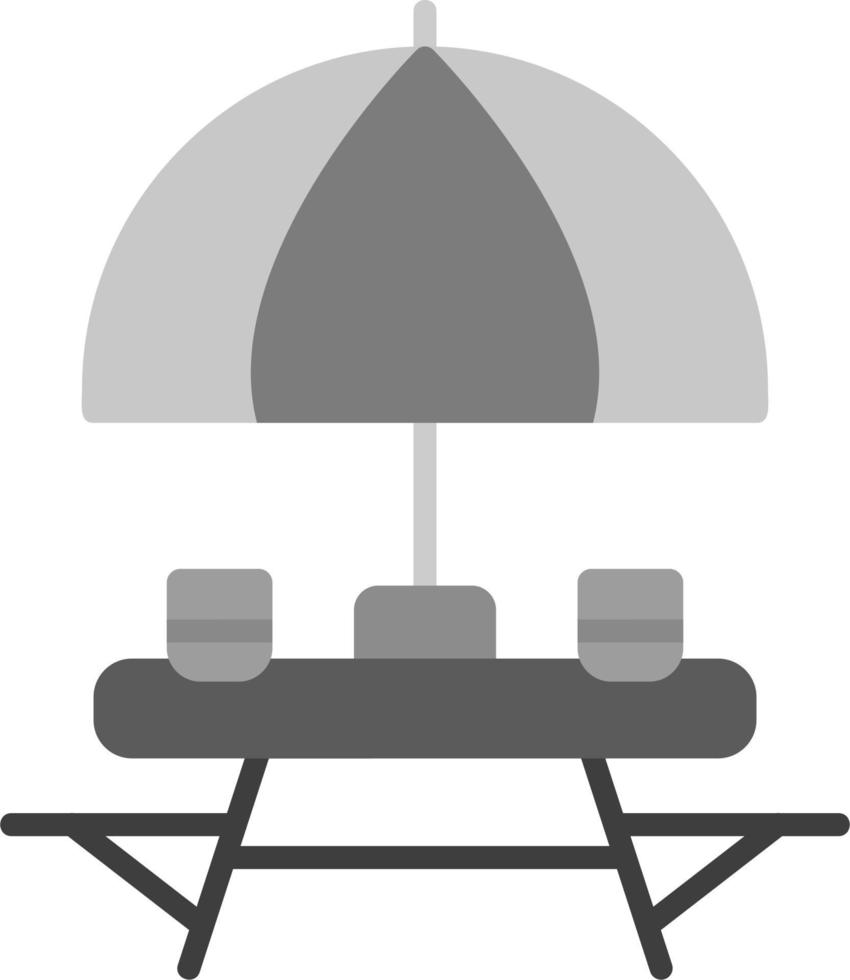 Outdoor Table Vector Icon