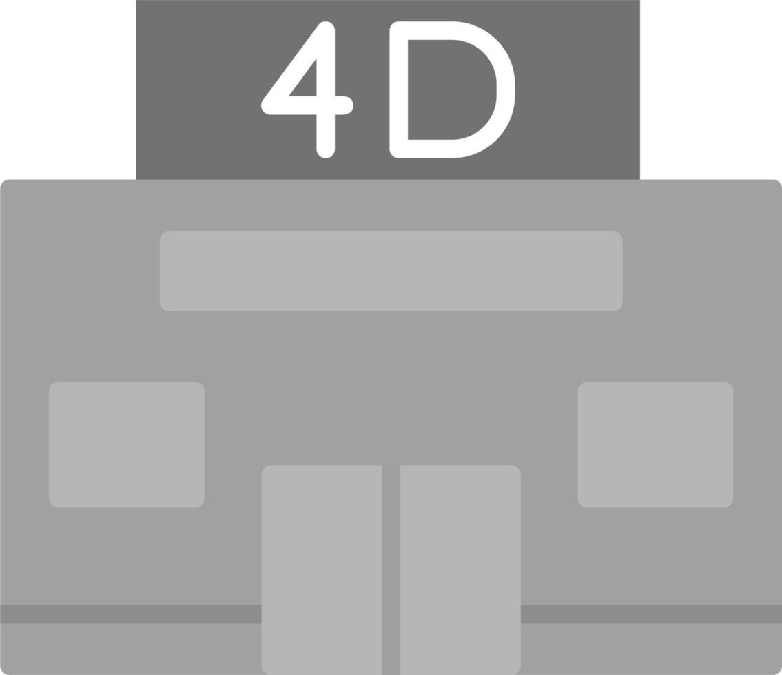 4d cine vector icono