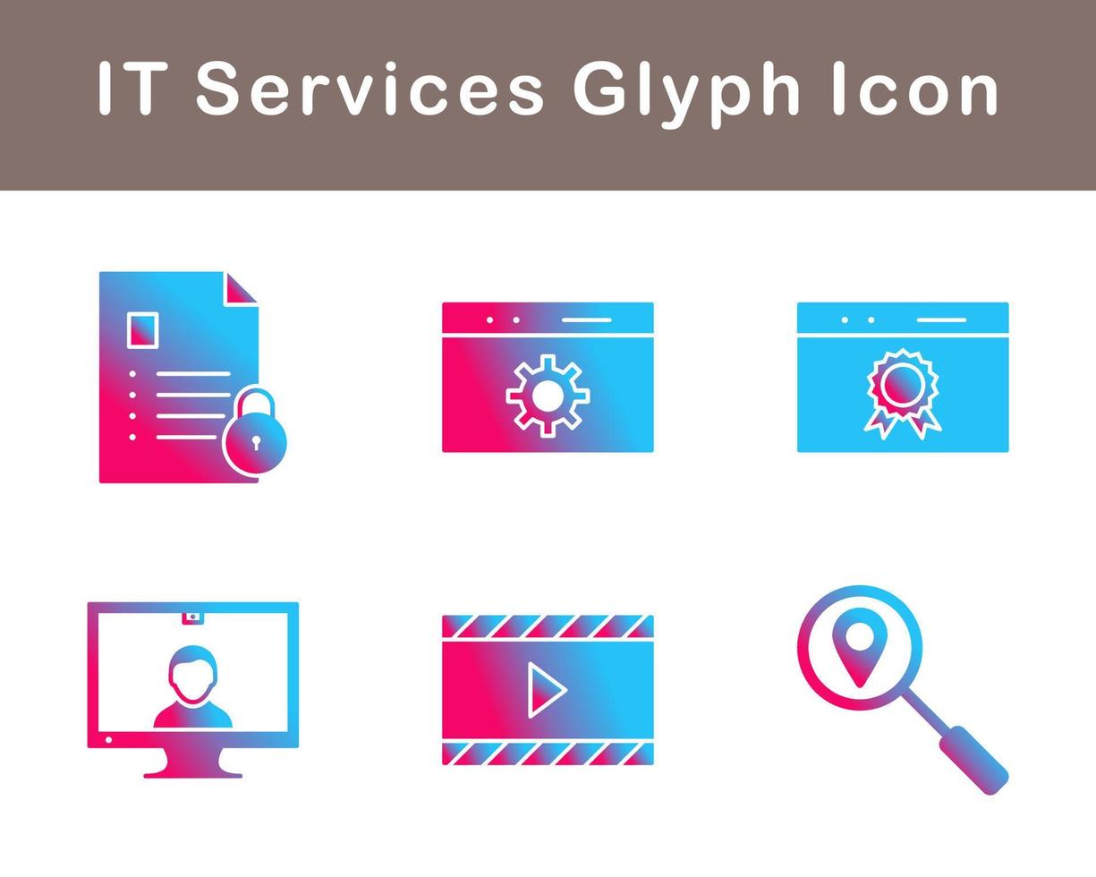 IT Services Vector Icon Set