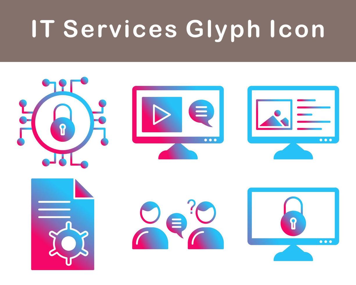 IT Services Vector Icon Set