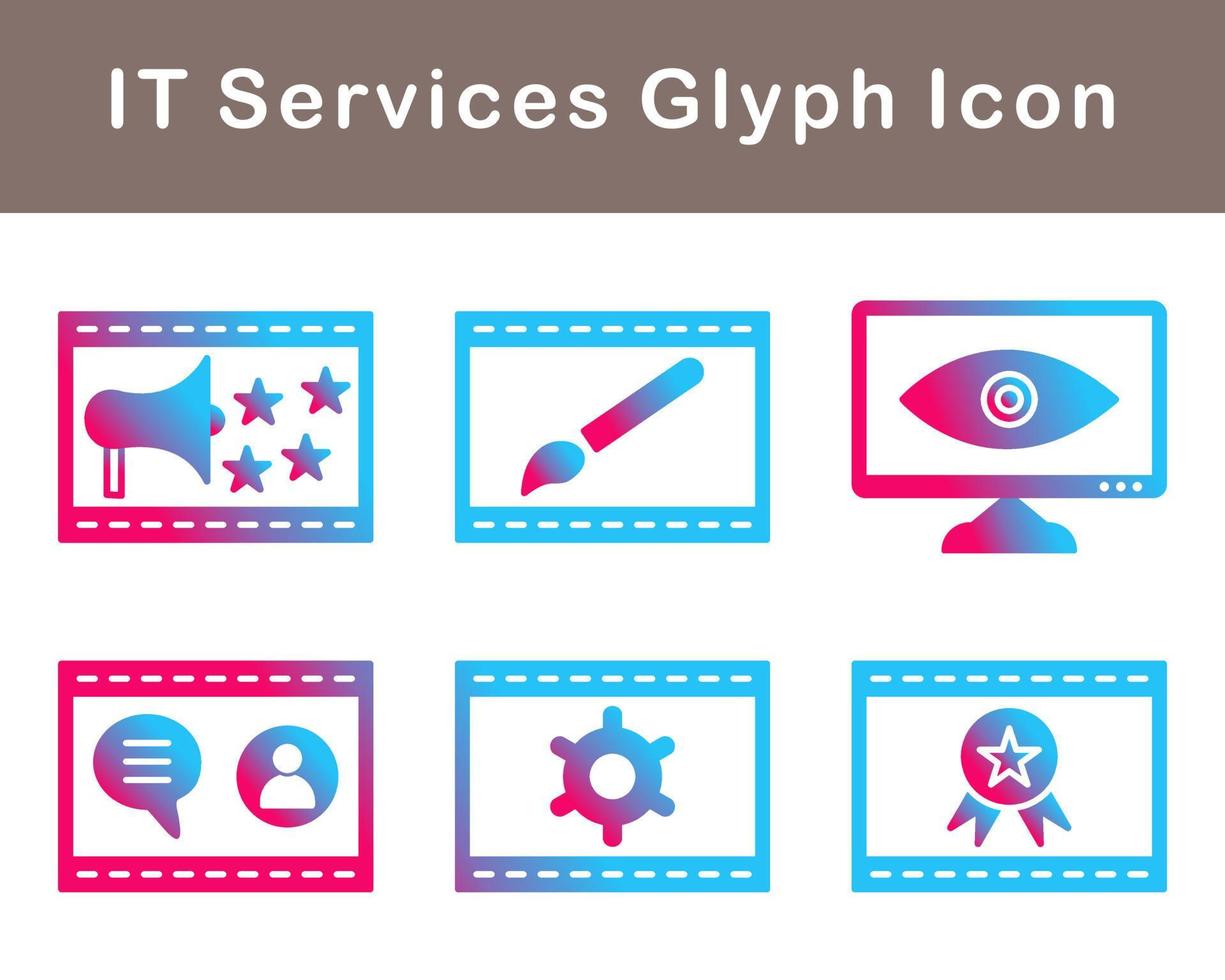 IT Services Vector Icon Set