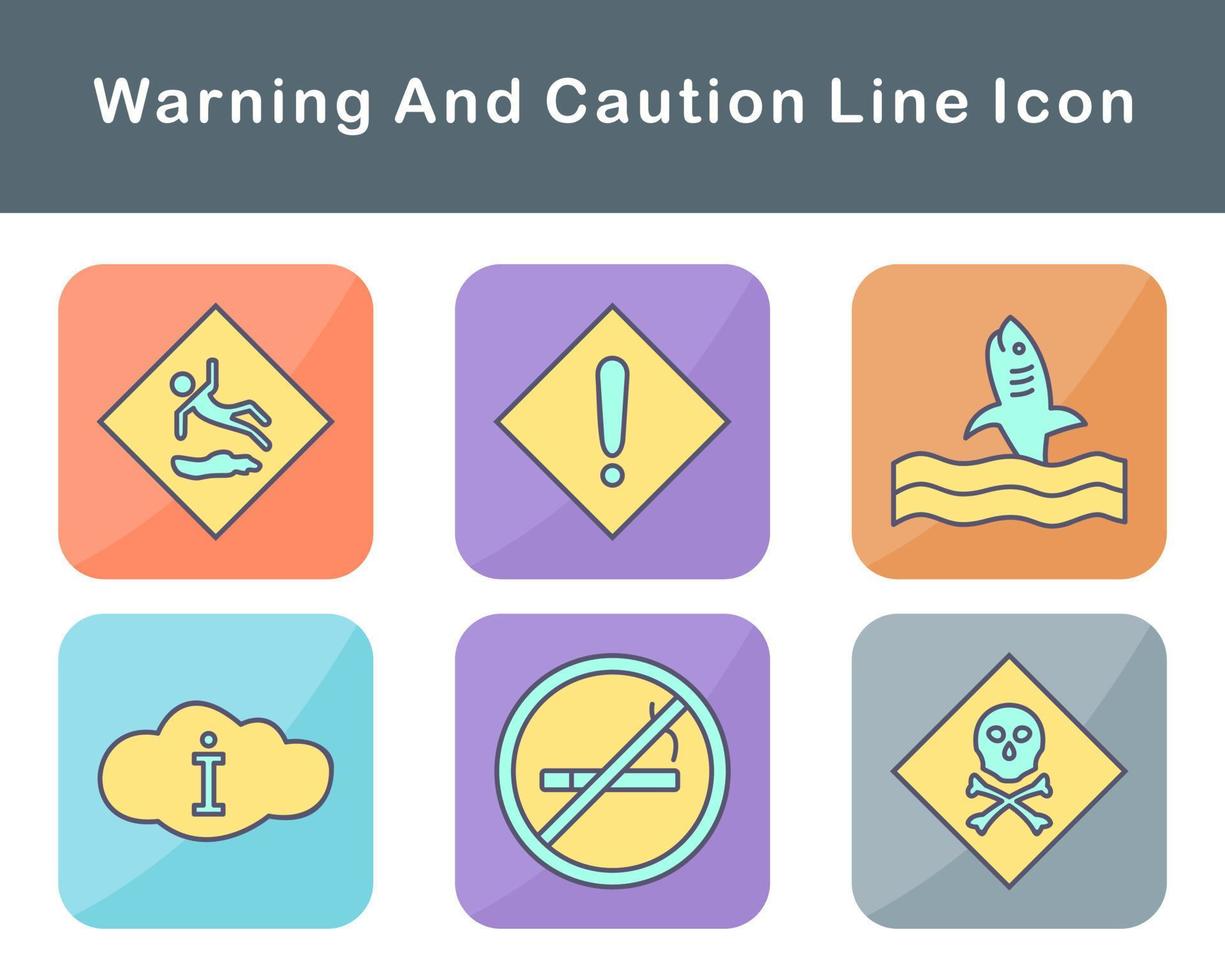 Warning And Caution Vector Icon Set