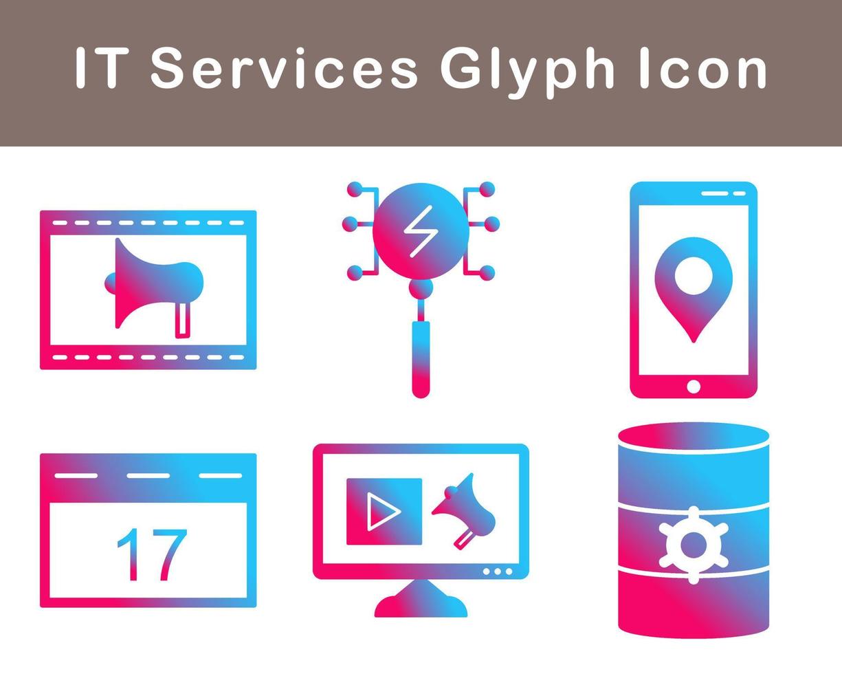 IT Services Vector Icon Set