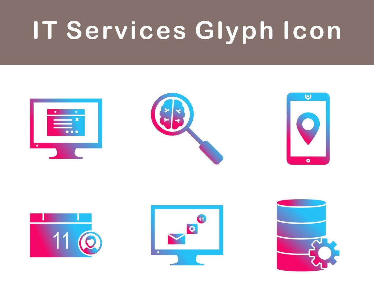 IT Services Vector Icon Set