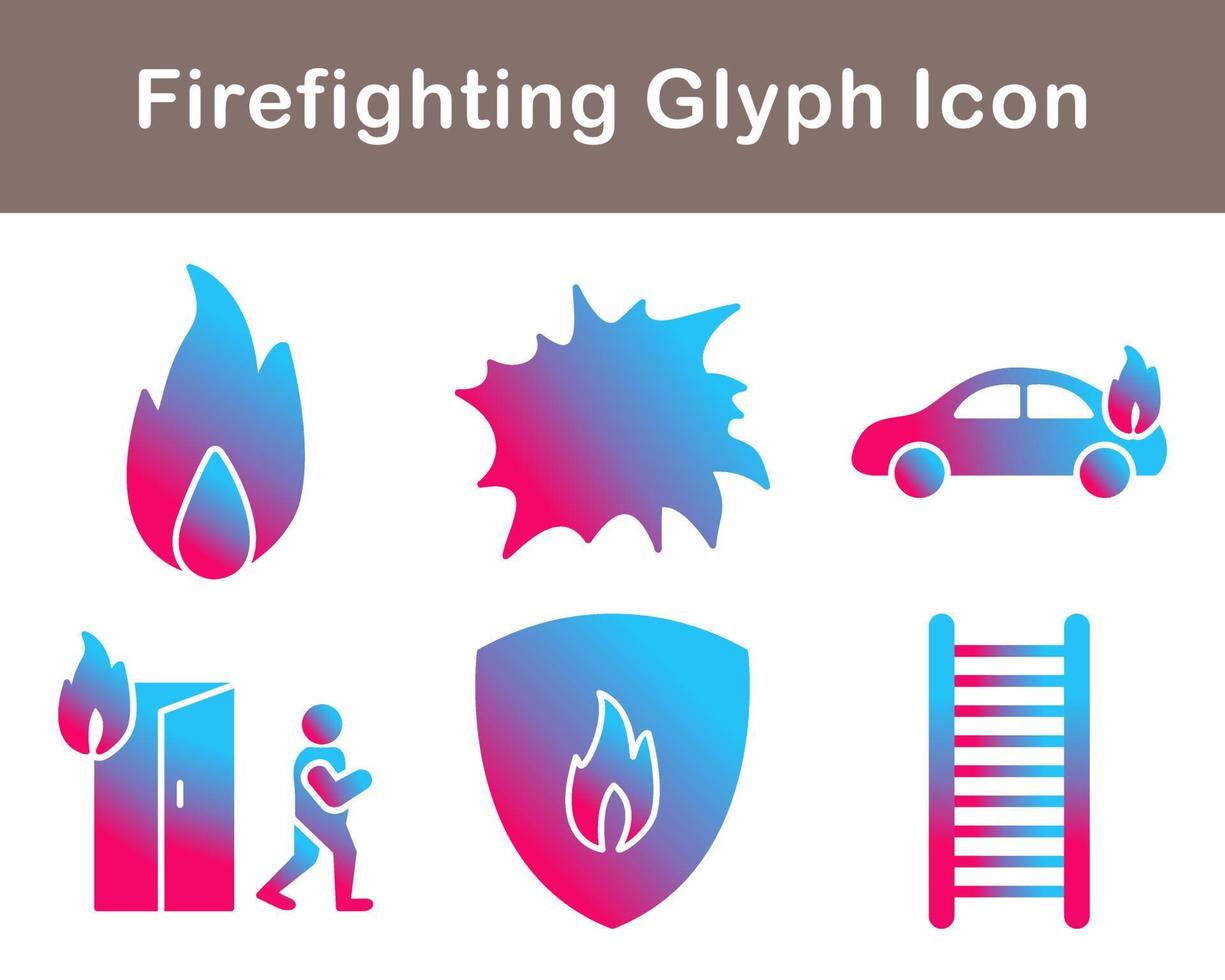 Firefighting Vector Icon Set