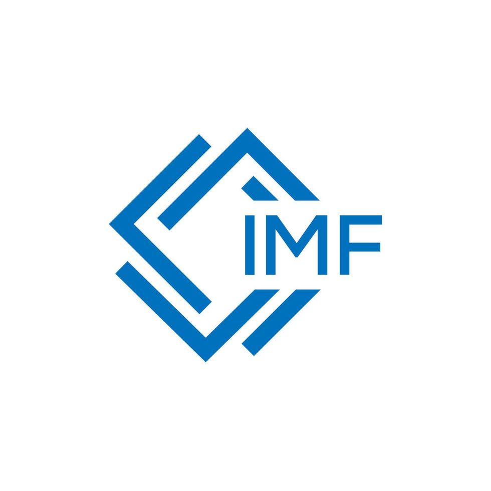 IMF letter logo design on white background. IMF creative circle letter logo concept. IMF letter design. vector