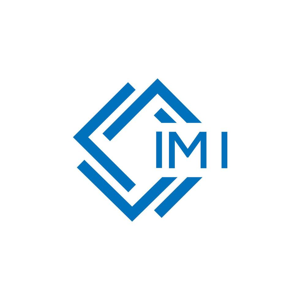 IMI creative circle letter logo concept. IMI letter design. 20393444