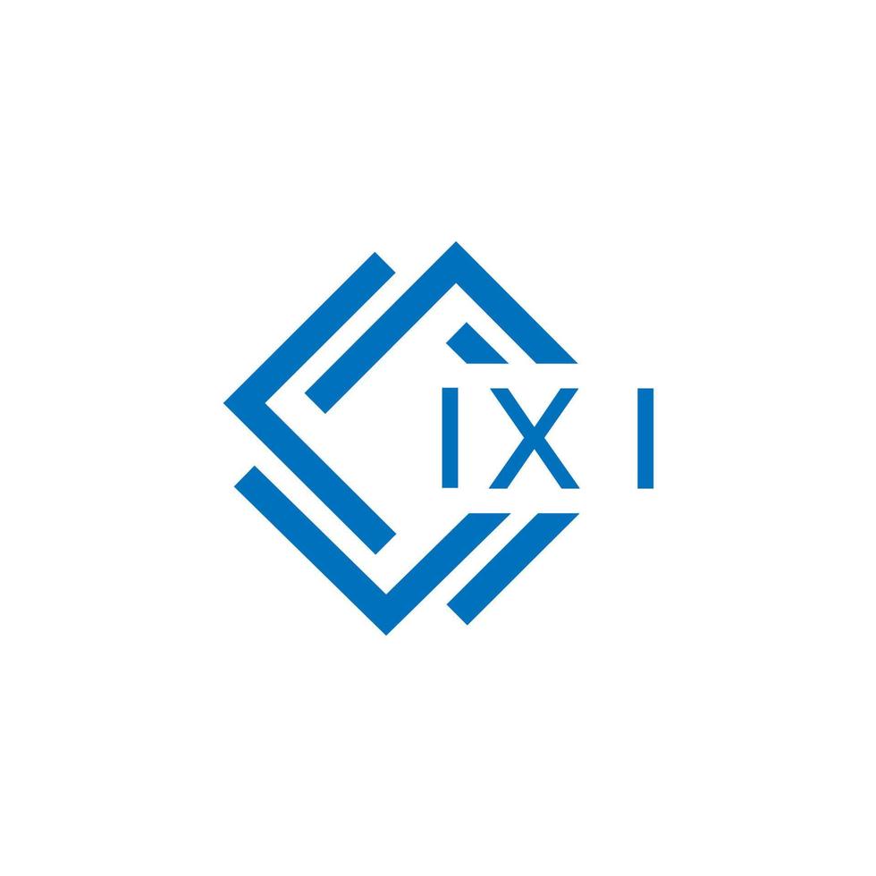 ixi letra diseño.ixi letra logo diseño en blanco antecedentes. ixi creativo circulo letra logo concepto. ixi letra diseño. vector