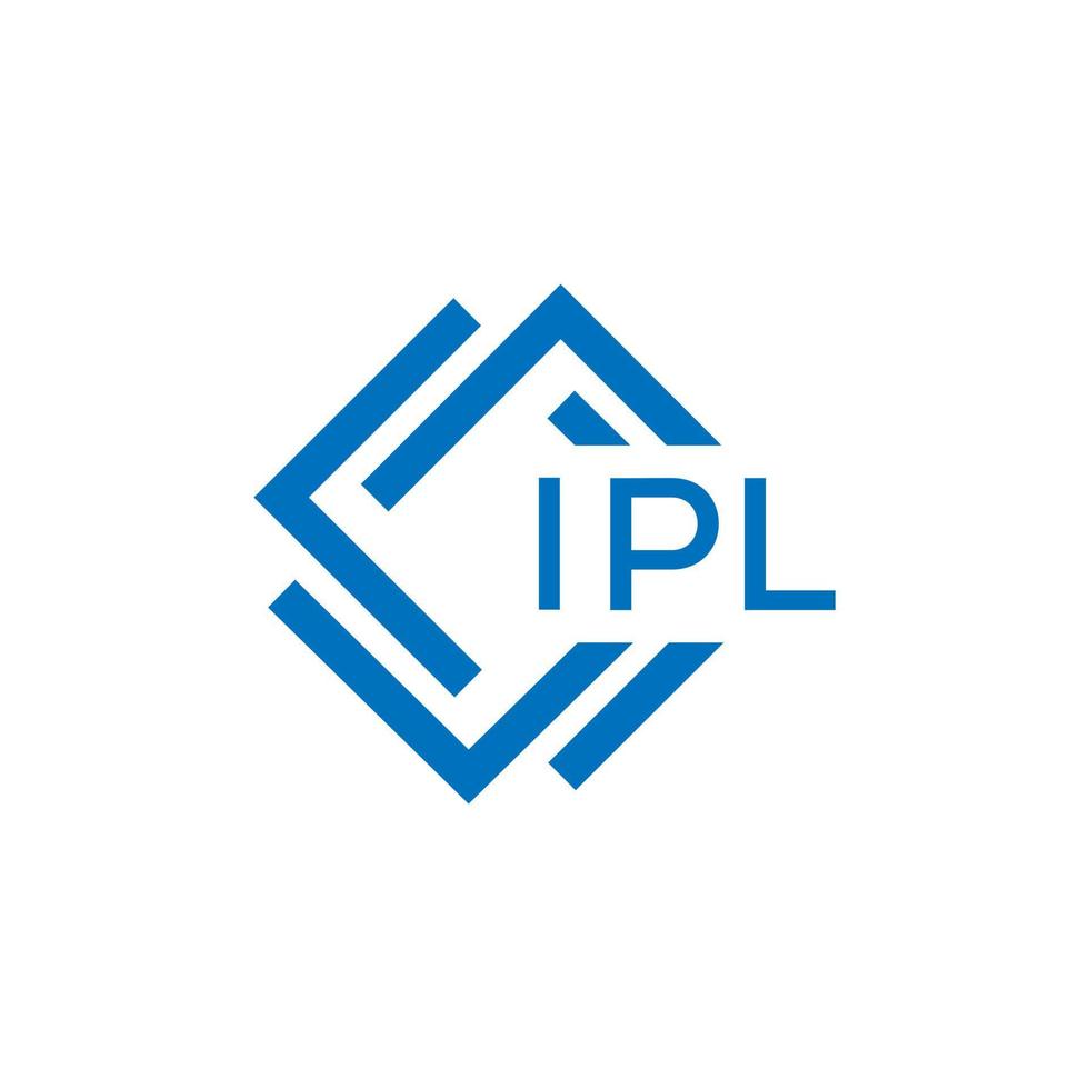 ipl letra logo diseño en blanco antecedentes. ipl creativo circulo letra logo concepto. ipl letra diseño. vector