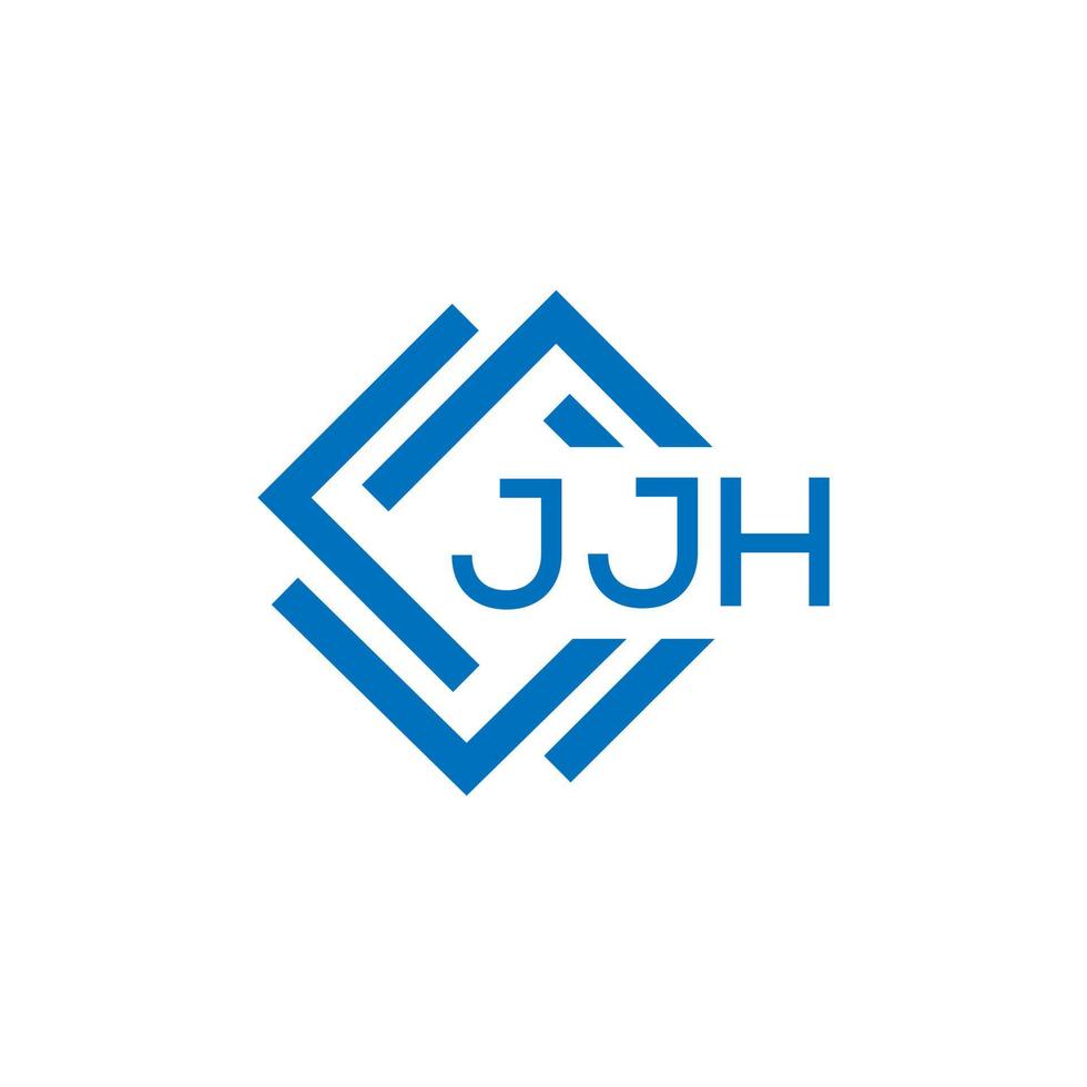 JJH creative circle letter logo concept. JJH letter design.JJH letter logo design on white background. JJH creative circle letter logo concept. JJH letter design. vector