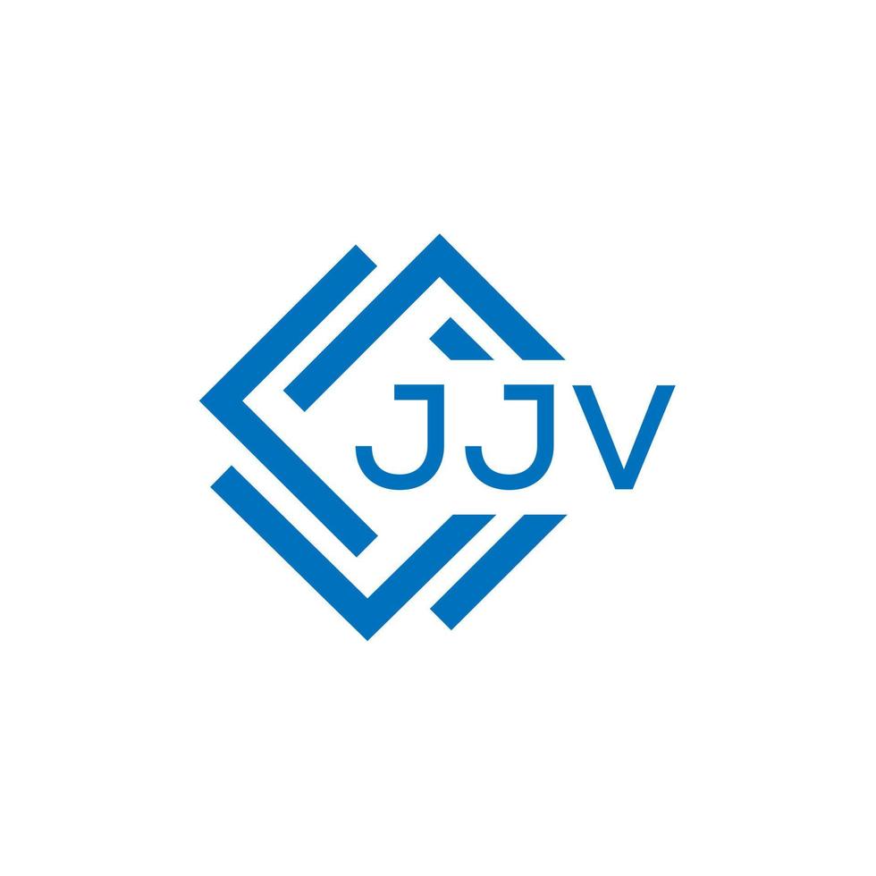 JJV letter logo design on white background. JJV creative circle letter logo concept. JJV letter design. vector