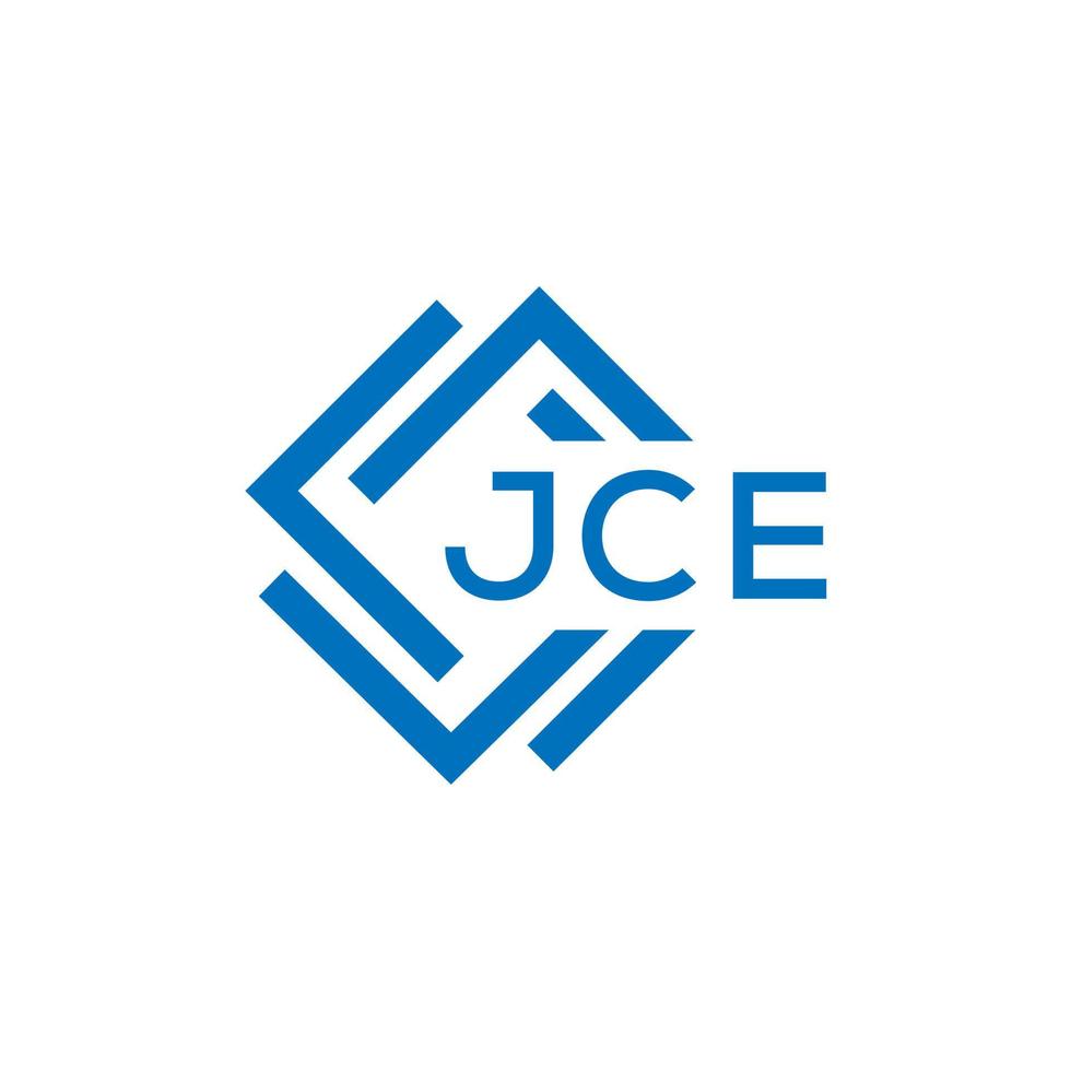 JCE letter logo design on white background. JCE creative circle letter logo concept. JCE letter design. vector