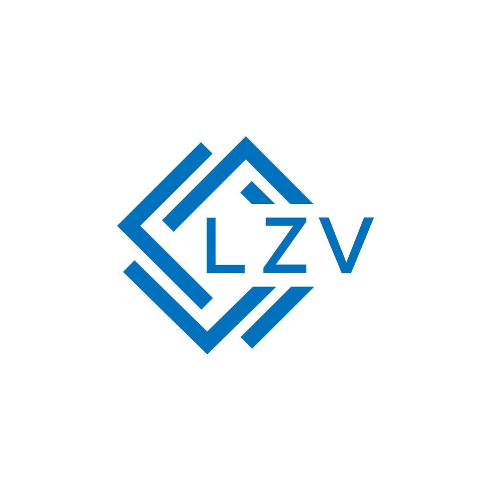 lzv letra logo diseño en blanco antecedentes. lzv creativo circulo letra logo concepto. lzv letra diseño. vector