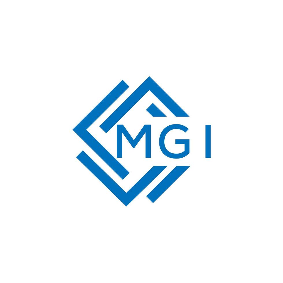 MGI creative circle letter logo concept. MGI letter design. vector