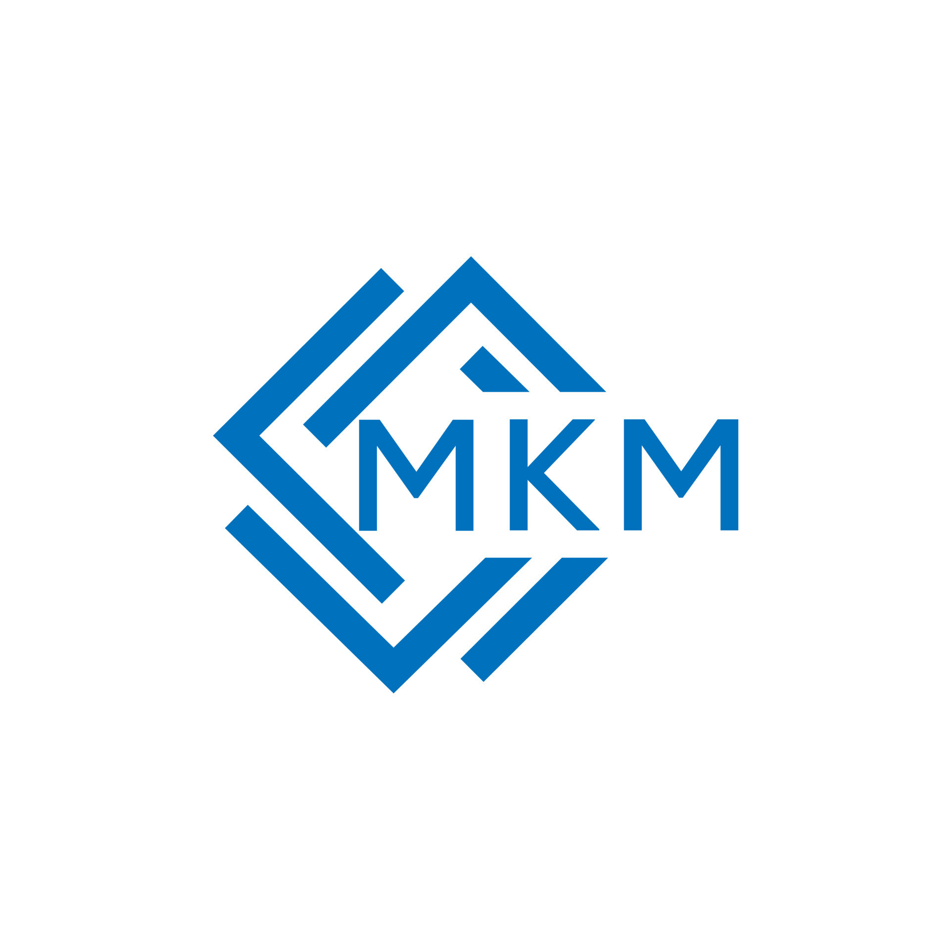 mkm letra logo diseño en blanco antecedentes. mkm creativo circulo