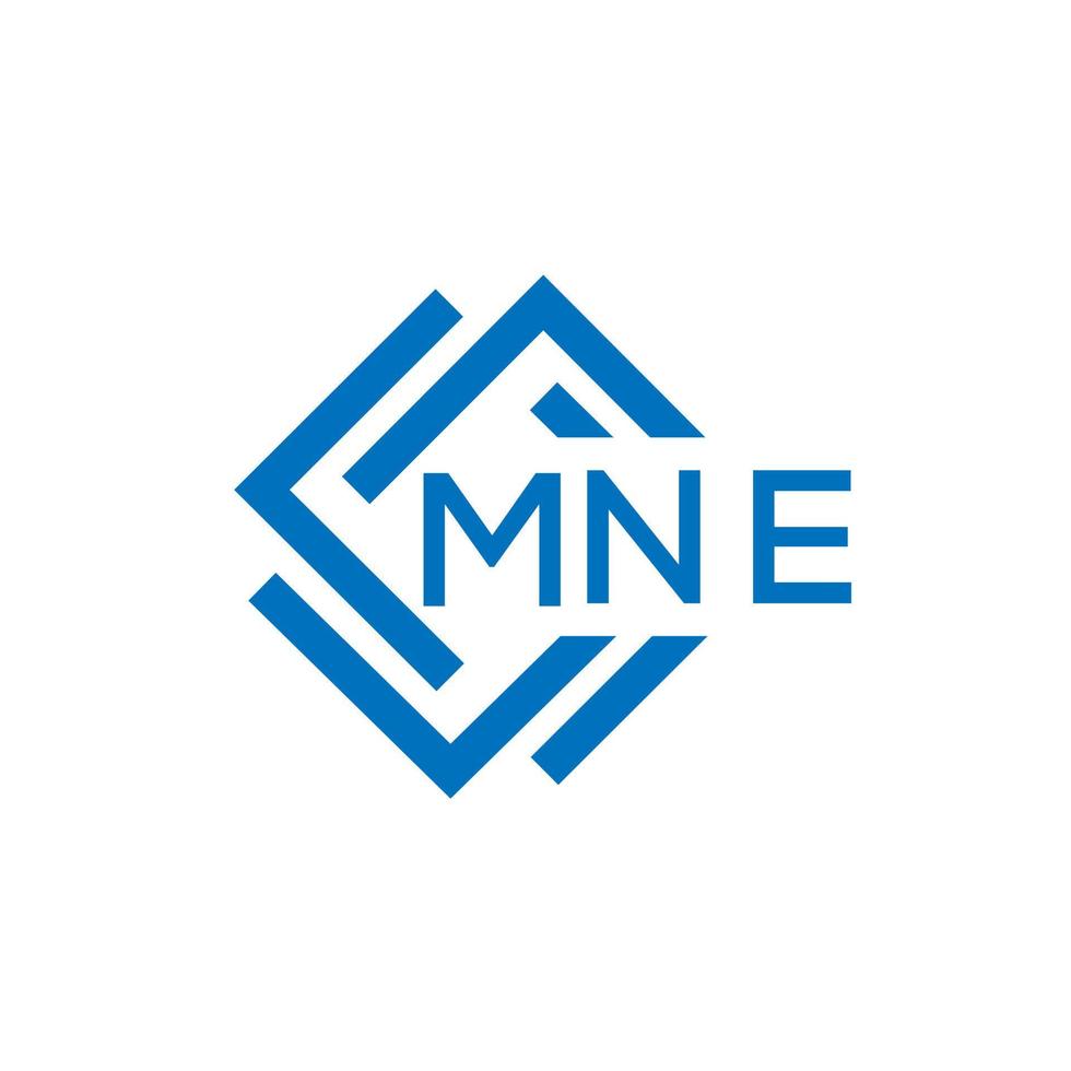 MNE creative circle letter logo concept. MNE letter design.MNE letter logo design on white background. MNE creative circle letter logo concept. MNE letter design. vector