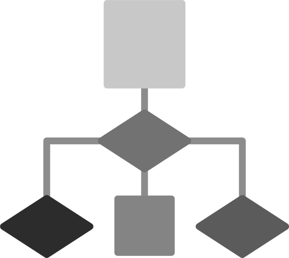 icono de vector de diagrama de flujo