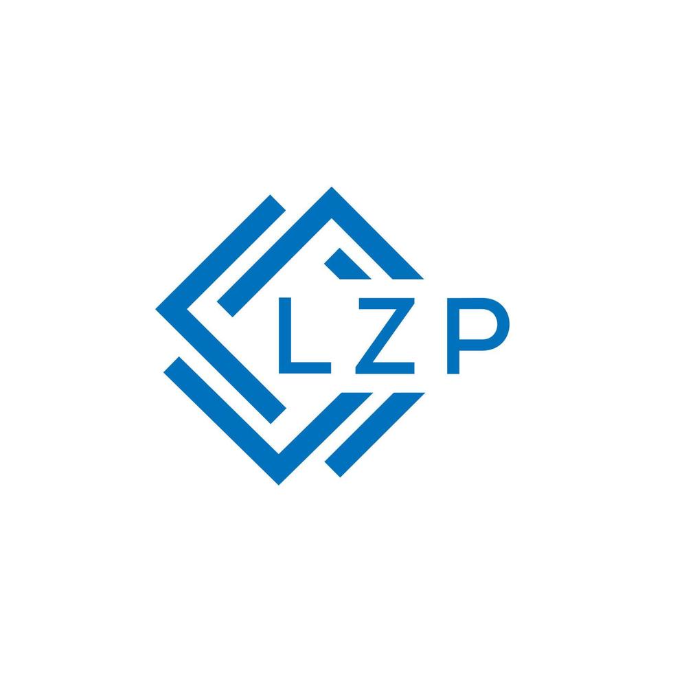 lzp letra logo diseño en blanco antecedentes. lzp creativo circulo letra logo concepto. lzp letra diseño. vector