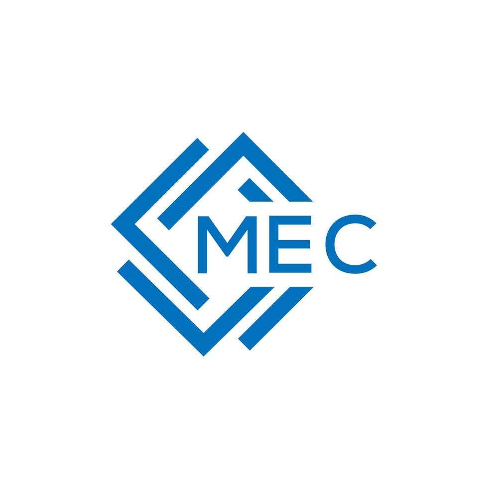 mec letra logo diseño en blanco antecedentes. mec creativo circulo letra logo concepto. mec letra diseño. vector