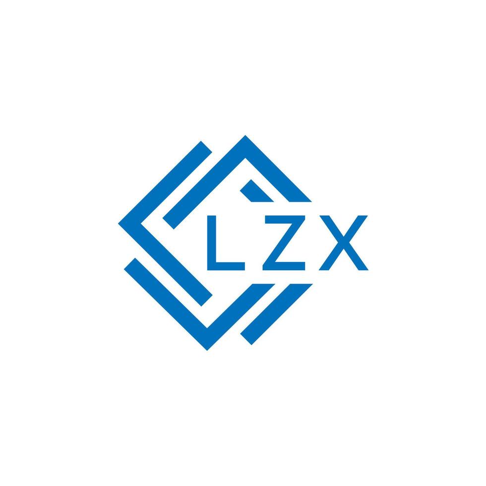 LZX creative circle letter logo concept. LZX letter design.LZX letter logo design on white background. LZX creative circle letter logo concept. LZX letter design. vector