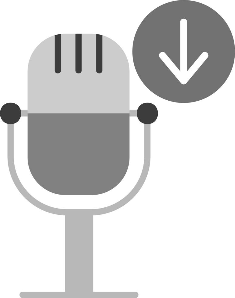 Podcast Download Vector Icon