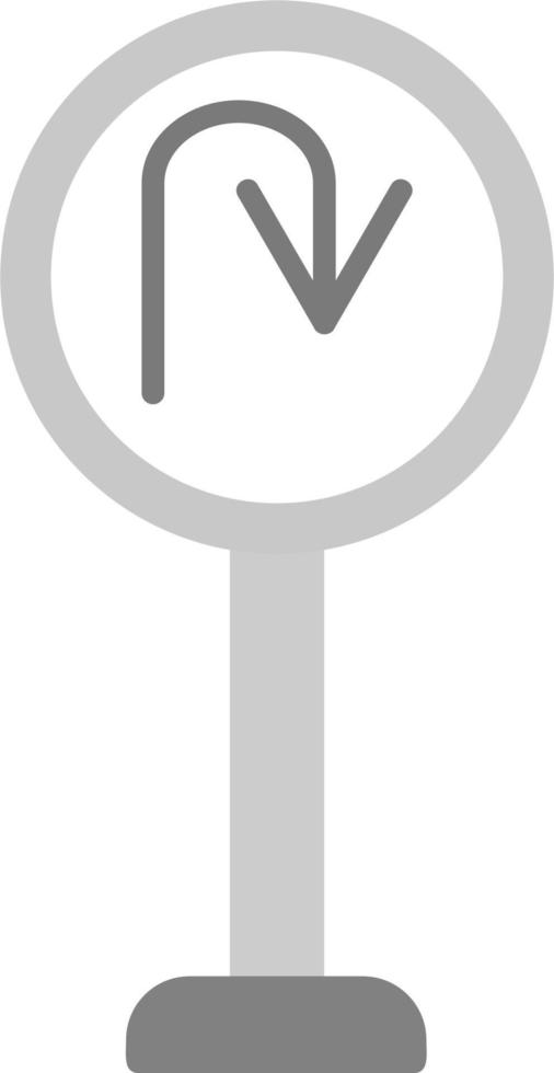 U Turn Vector Icon