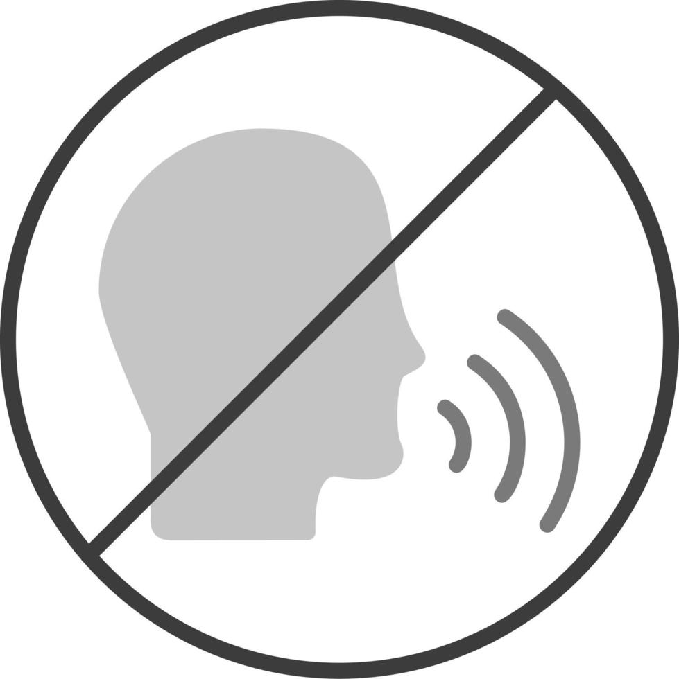 No Talking Vector Icon