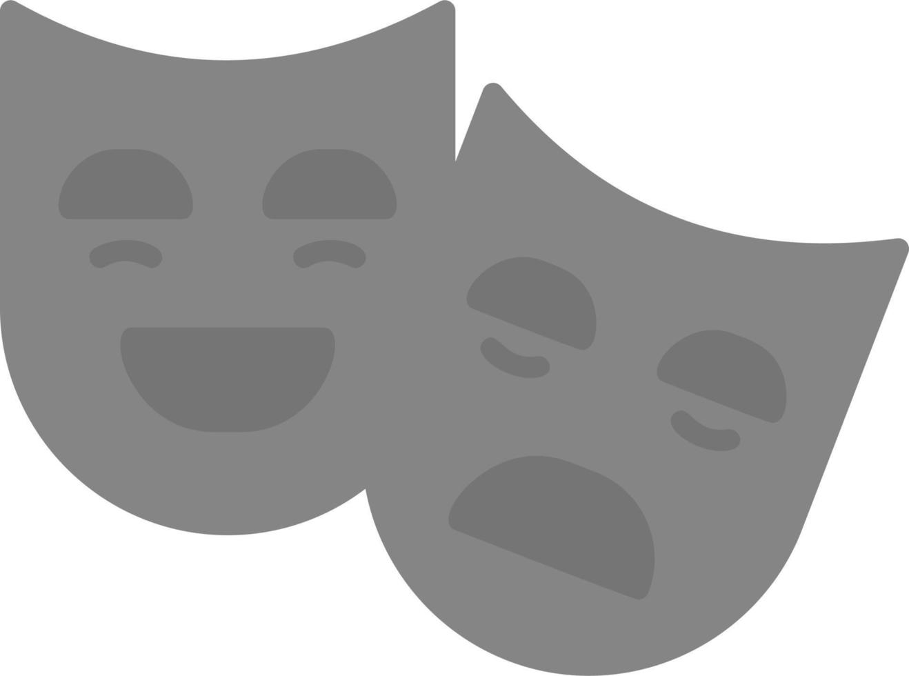 icono de vector de máscaras de teatro