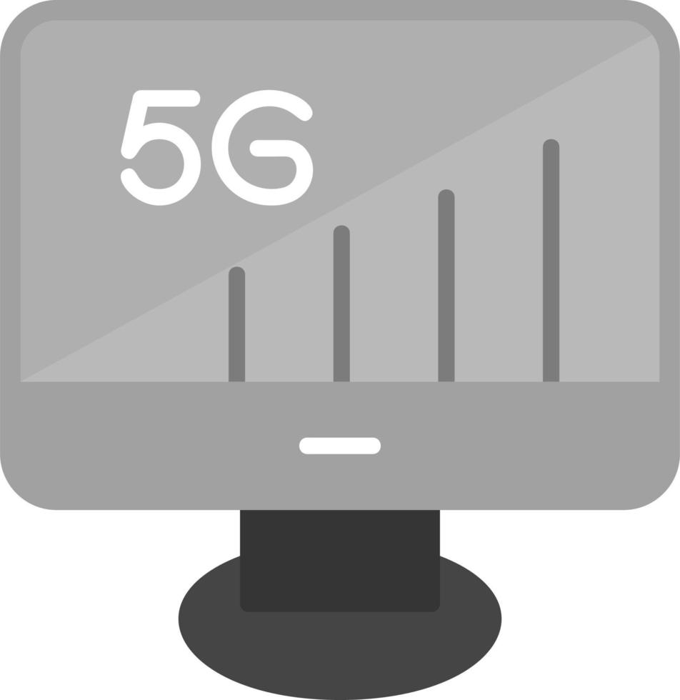 5g Monitor Vector Icon