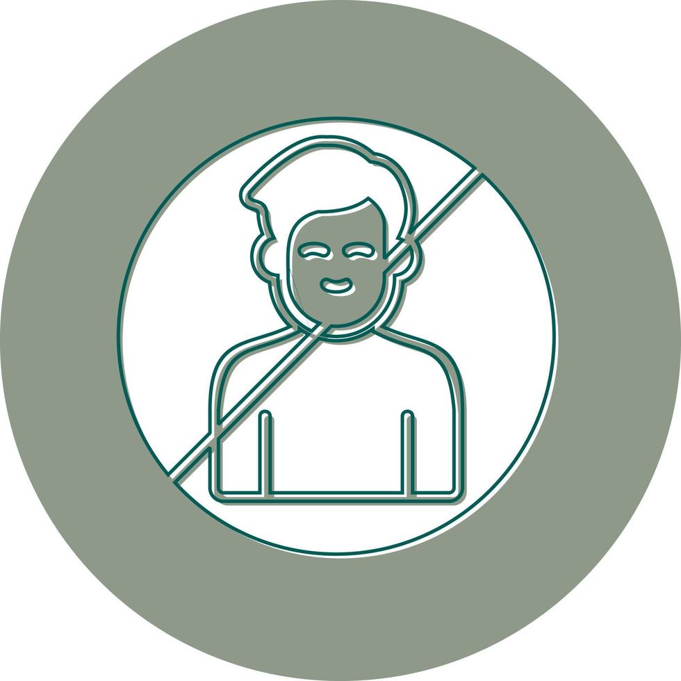 Man Blacklist Vector Icon