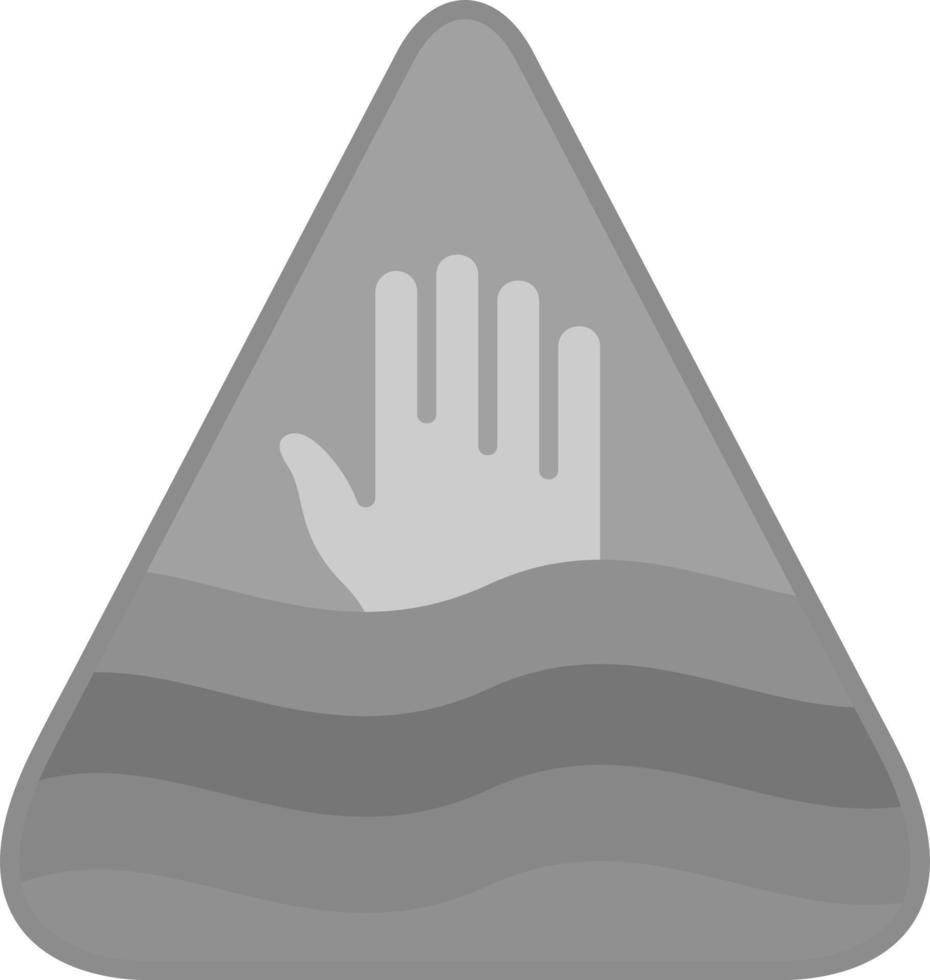 profundo agua advertencia firmar vector icono