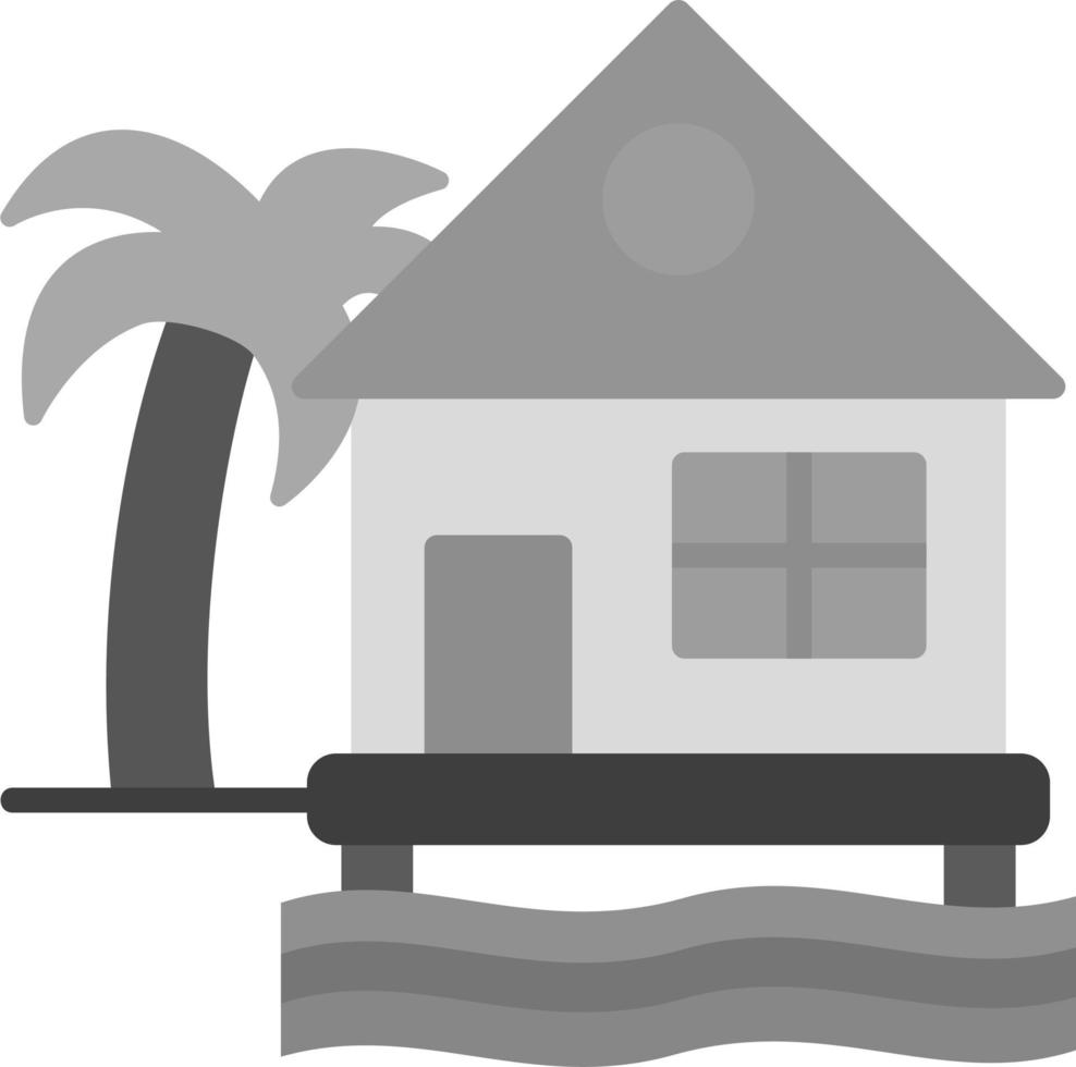 Beach House Vector Icon