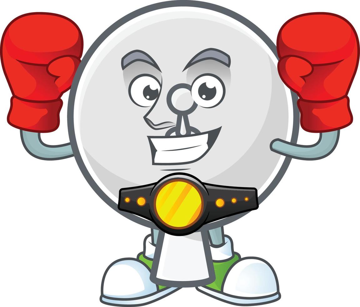 Satellite dish mascot icon design vector