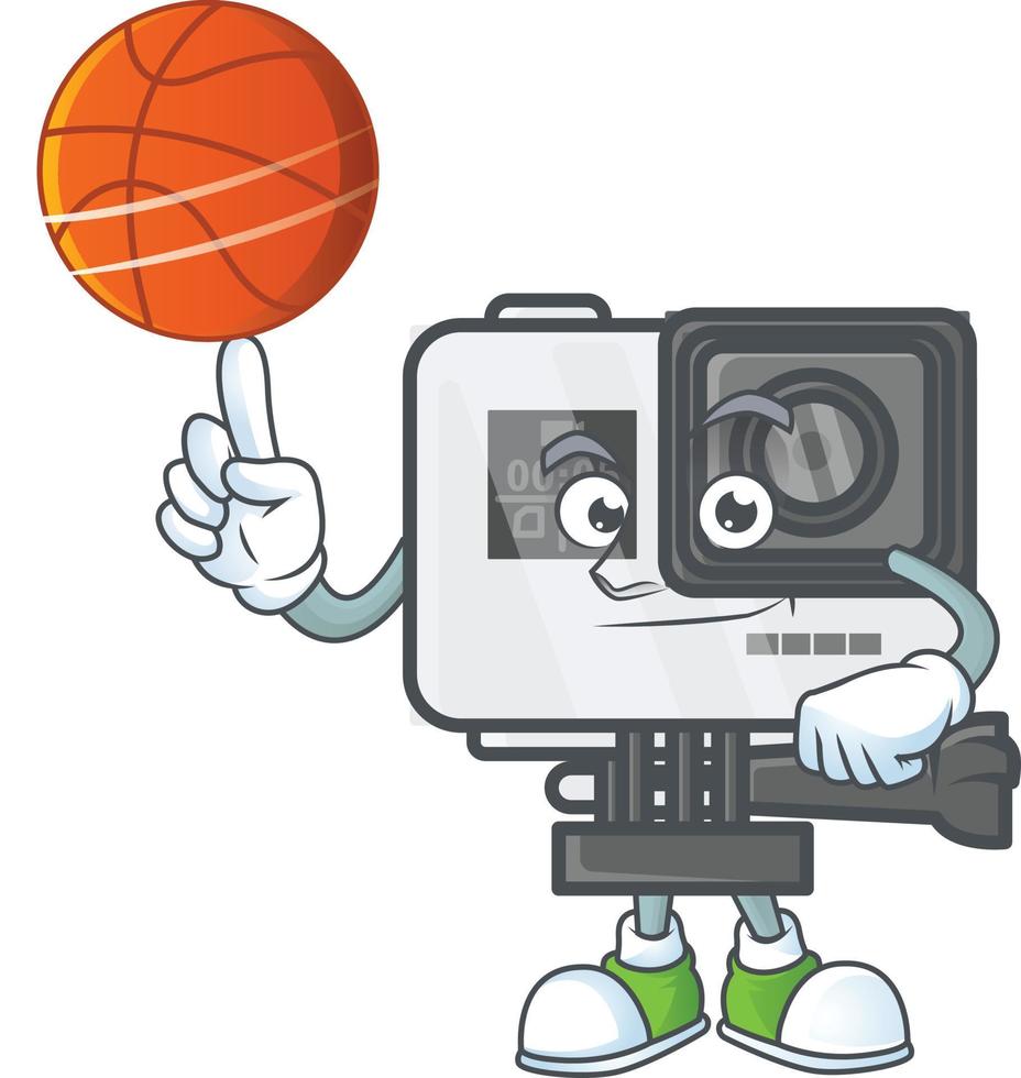 Action camera mascot icon design vector