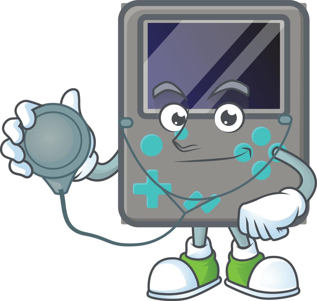Game console mascot icon design vector
