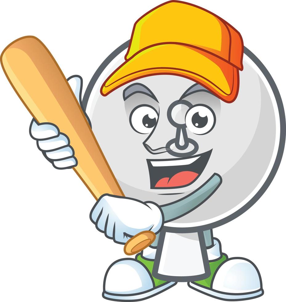 Satellite dish mascot icon design vector