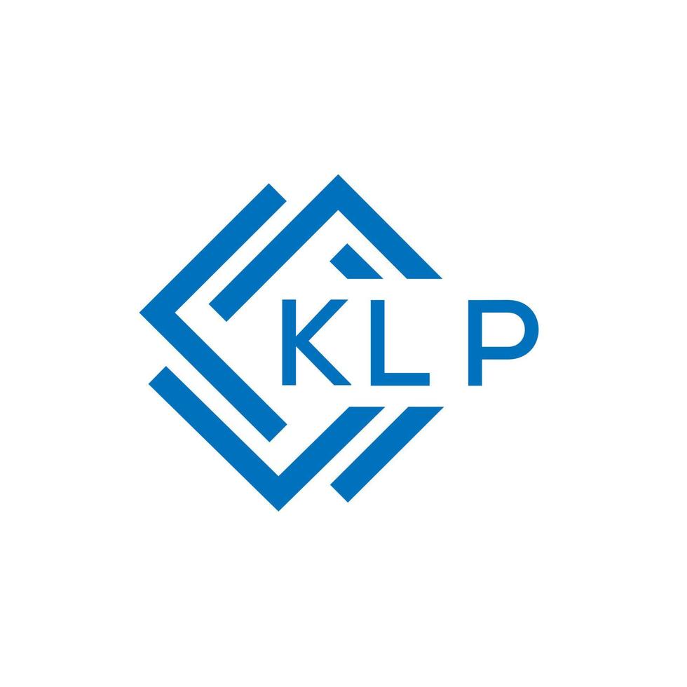 klp letra logo diseño en blanco antecedentes. klp creativo circulo letra logo concepto. klp letra diseño. vector