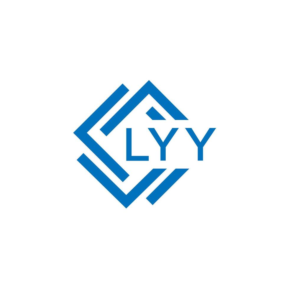 LYY letter design. vector