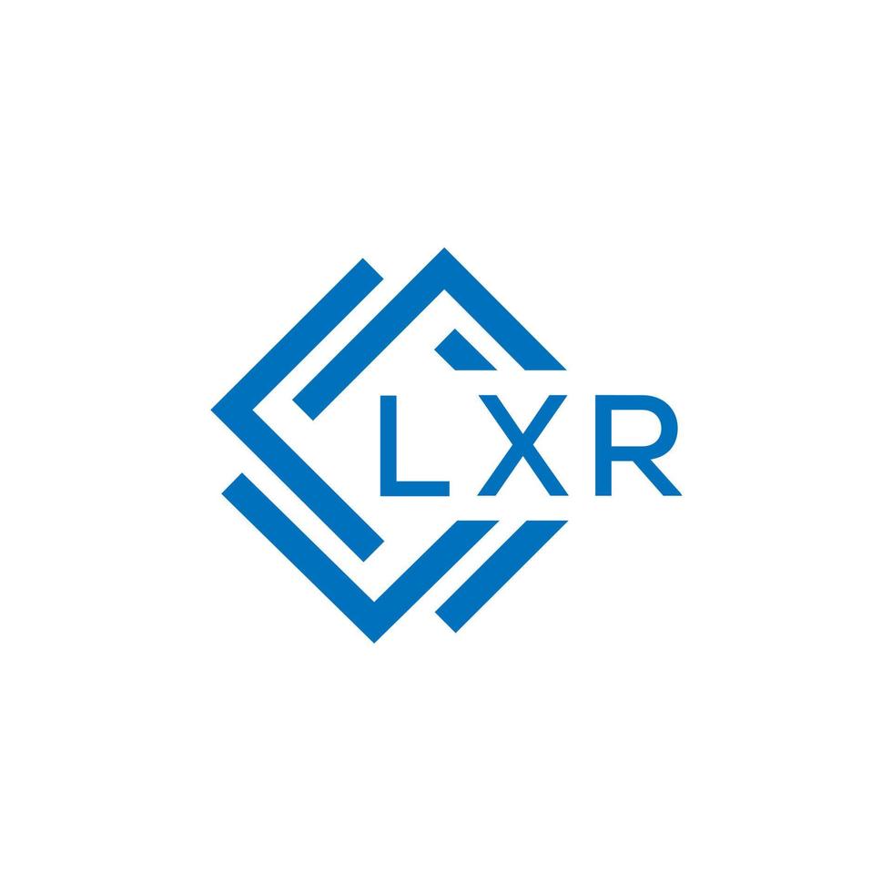 lxr letra logo diseño en blanco antecedentes. lxr creativo circulo letra logo concepto. lxr letra diseño. vector