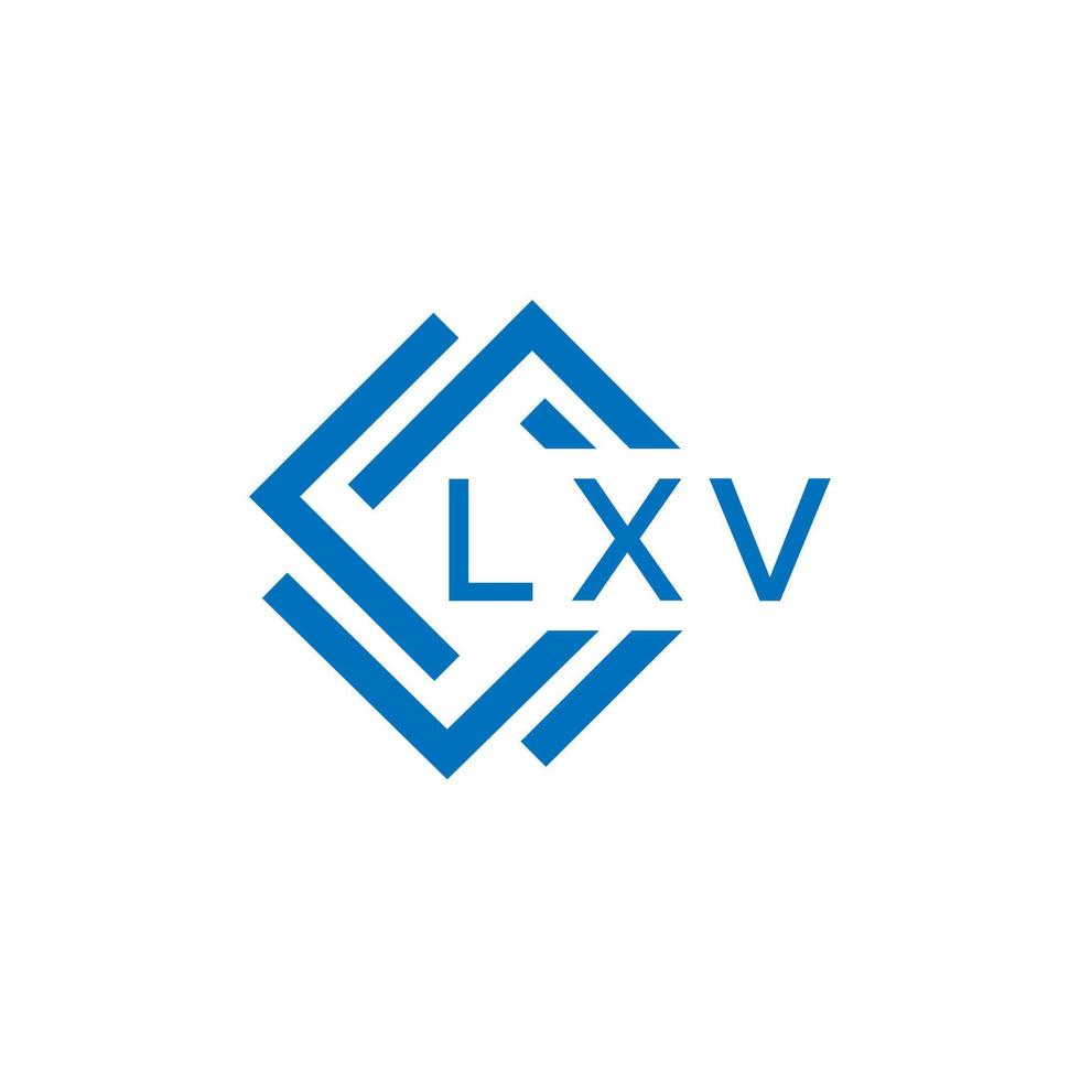 lxv letra logo diseño en blanco antecedentes. lxv creativo circulo letra logo concepto. lxv letra diseño. vector