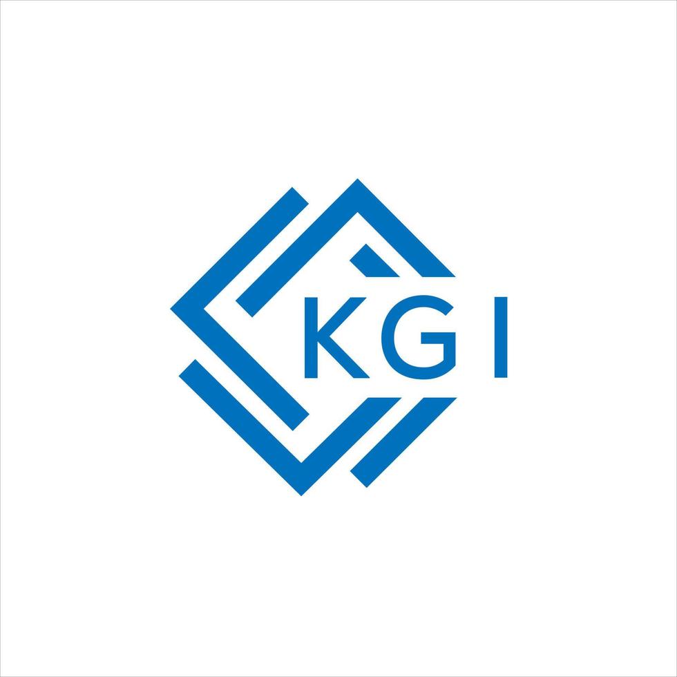 KGi letter logo design on white background. KGi creative circle letter logo concept. KGi letter