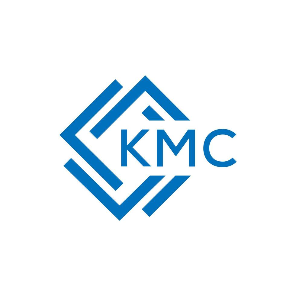 KMC letter logo design on white background. KMC creative circle letter logo concept. KMC letter design. vector