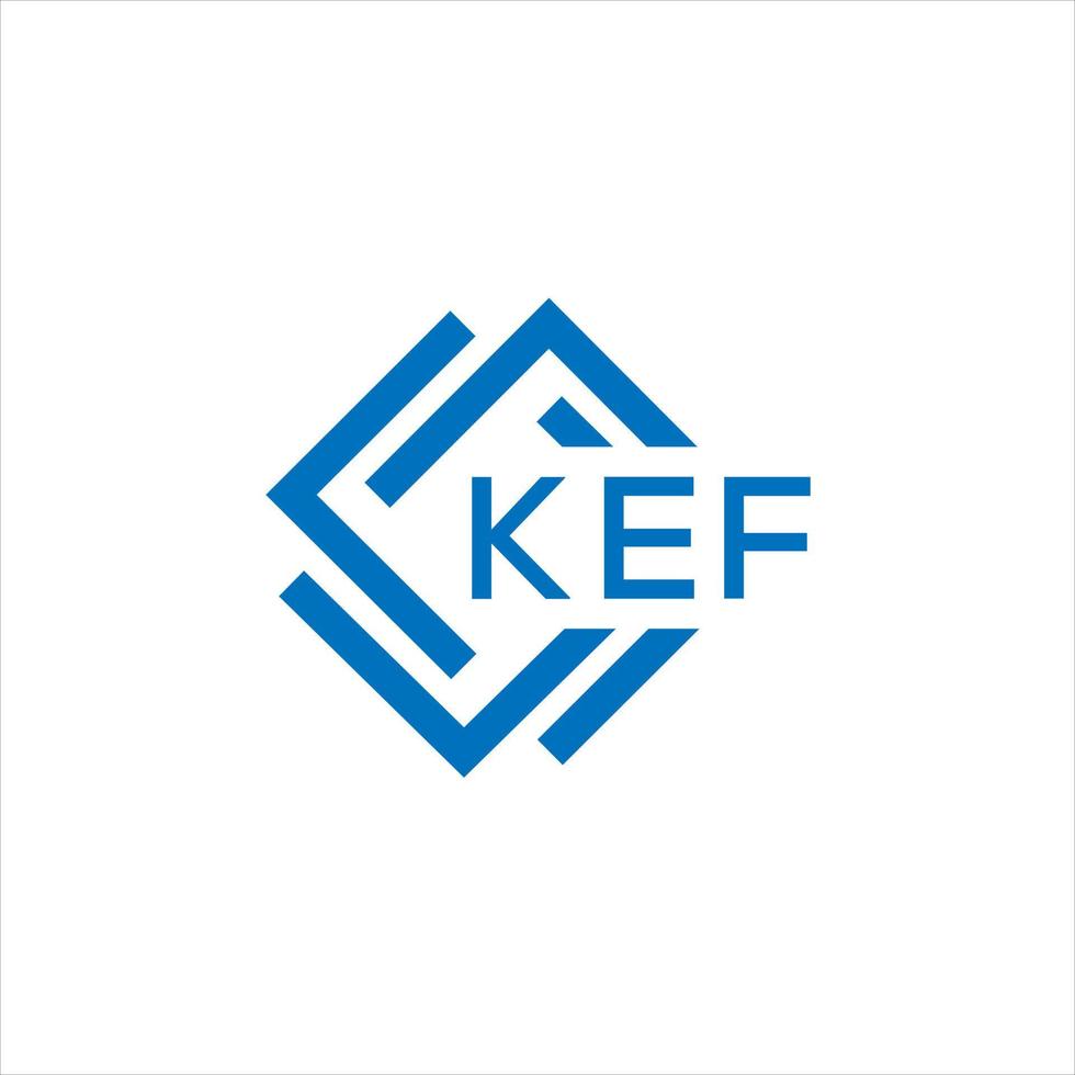KEF letter logo design on white background. KEF creative circle letter logo concept. KEF letter design. vector