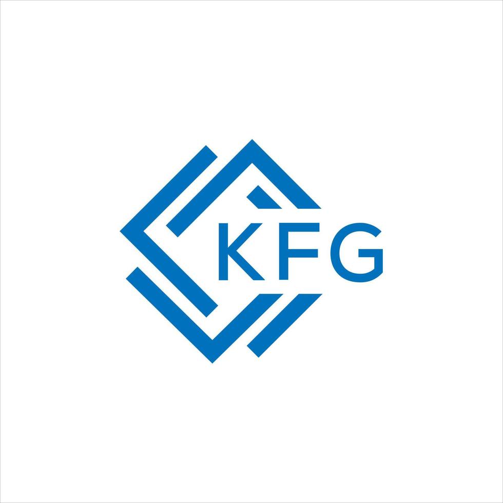 kfg letra logo diseño en blanco antecedentes. kfg creativo circulo letra logo concepto. kfg letra diseño. vector