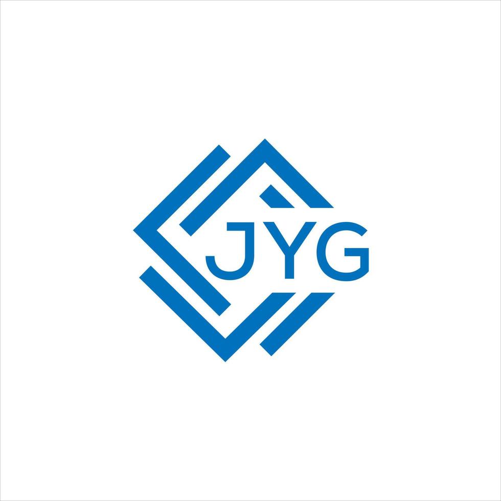 Jyg letra logo diseño en blanco antecedentes. Jyg creativo circulo letra logo concepto. Jyg letra diseño. vector