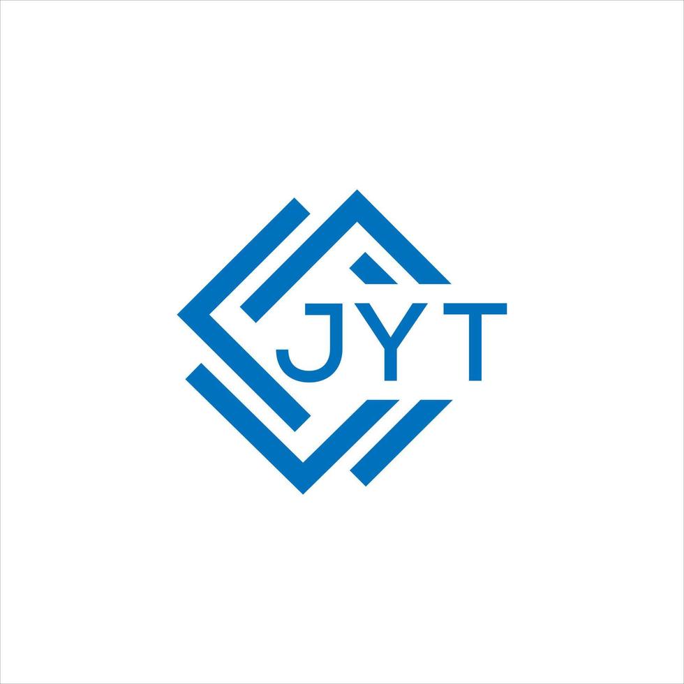 jyt letra logo diseño en blanco antecedentes. jyt creativo circulo letra logo concepto. jyt letra diseño. vector