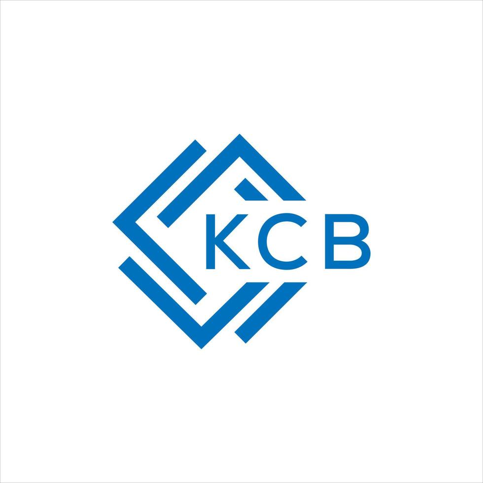 KCB letter logo design on white background. KCB creative circle letter logo concept. KCB letter design. vector