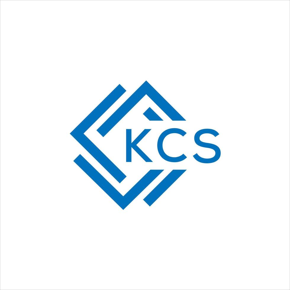KCS creative circle letter logo concept. KCS letter design. vector